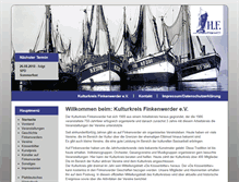 Tablet Screenshot of kulturkreis-finkenwerder.info